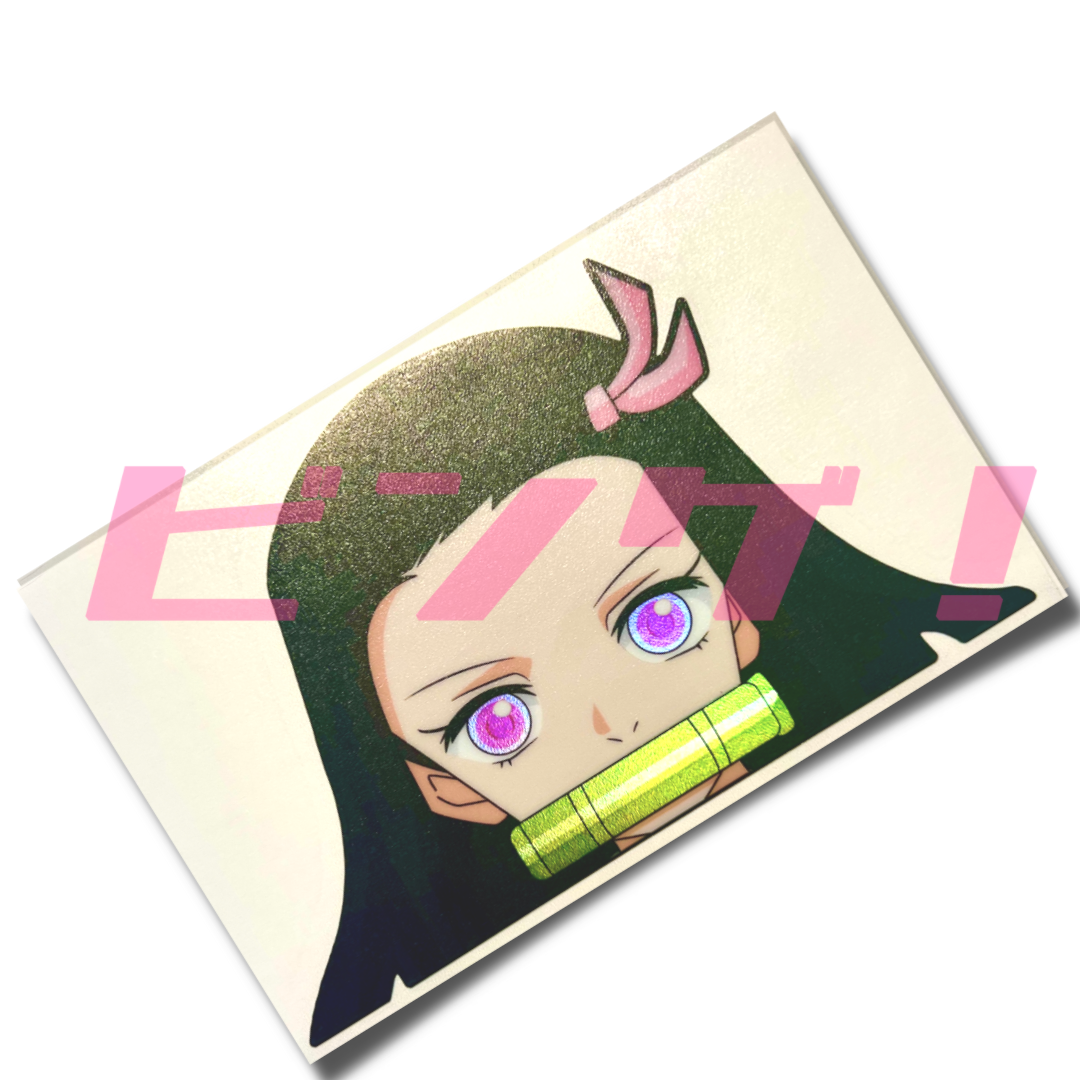 Nezuko, Demon, Peeker Anime Stickers for Cars