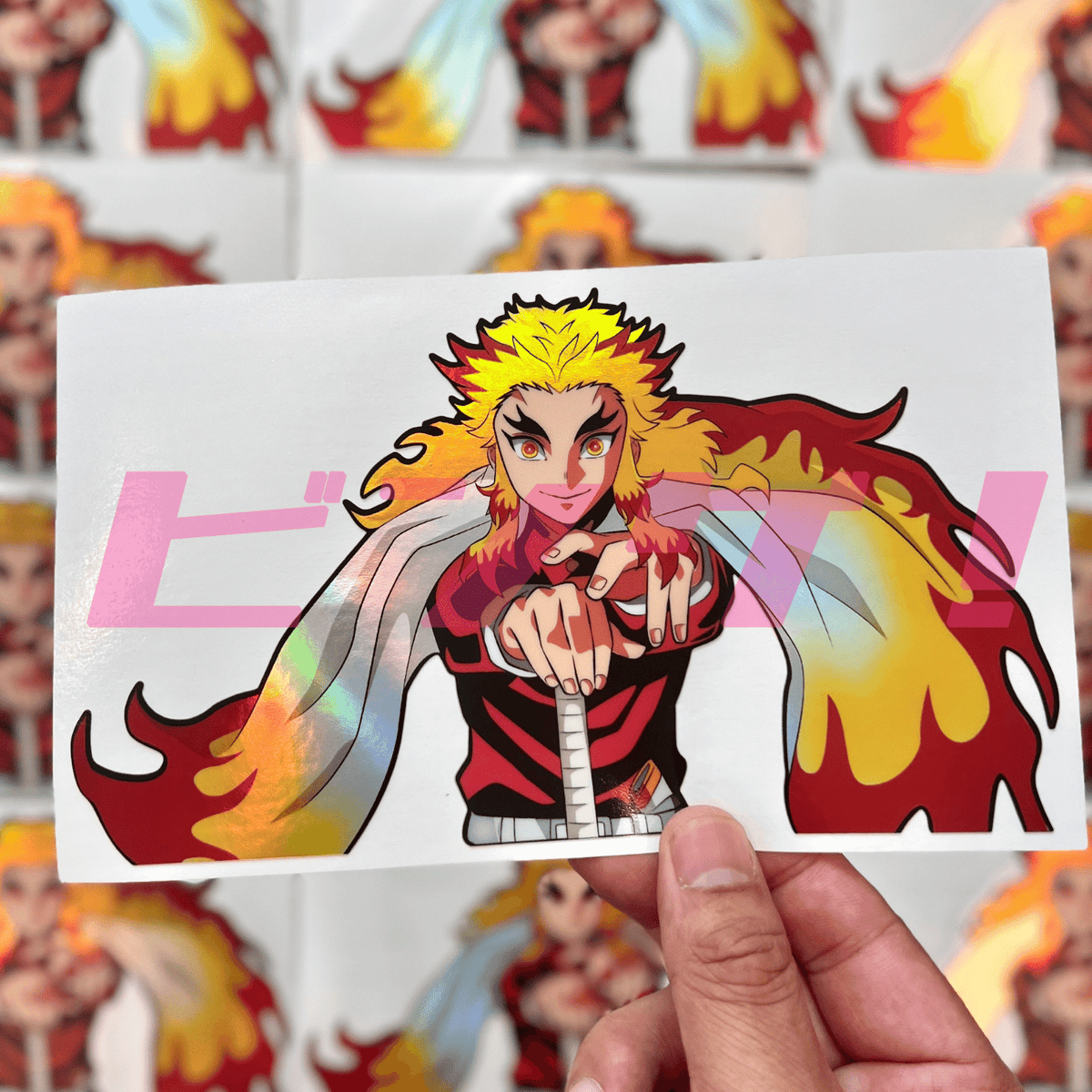 Rengoku Hashira Holo Sticker – BingeTokyo.jp