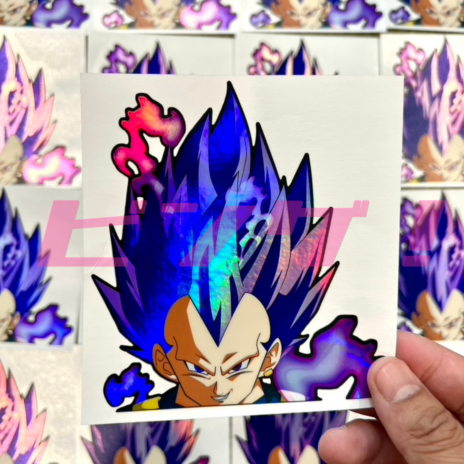 Dragon Ball Vegeta SSJ2 Attack 3- 6 Vinyl Decal Stickers